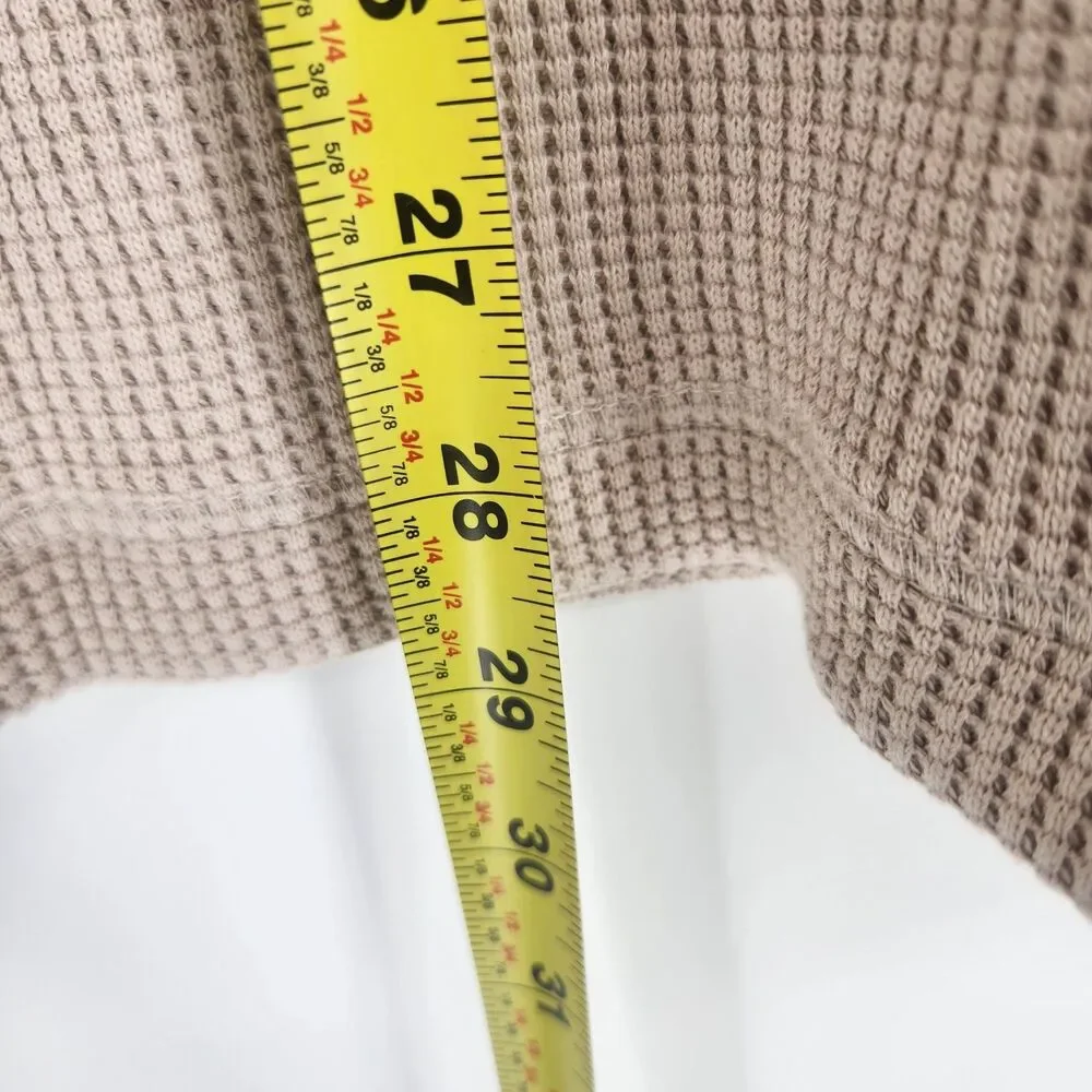 LL Bean Men's Medium‎ Oyster Shell Signature Waffle Crewneck Sweater NWT